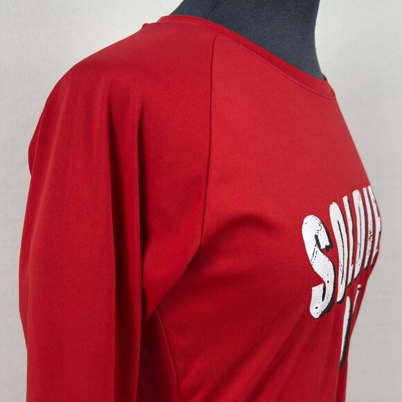 Soldier On Sans Limites Red Long Sleeve Performance Shirt Size Small Canada - Picture 4 of 10